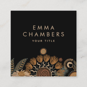 Carré Boho Floral Carte de visite