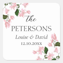 Bougainvillea Mariage Cadeaux & Faveurs Sticker