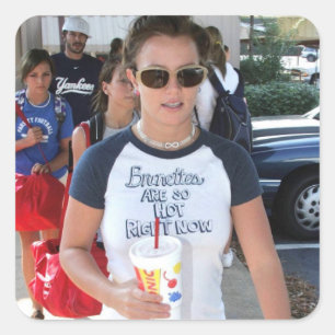 Carré Britney Sticker Brunettes