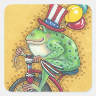 Carré BULLFROG 4 juillet AMERICANA FROG STICKER Sheet