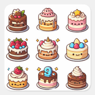 Carré Cake sticker partie 1
