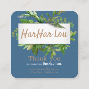 Carré Carré, Carte de visite de 2,5 po x 2,5 po