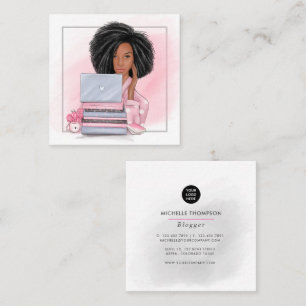 Carré Carte de visite Boss Lady Blogger
