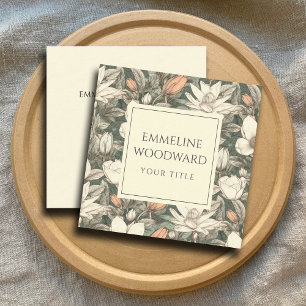 Carré Carte de visite botanique floral