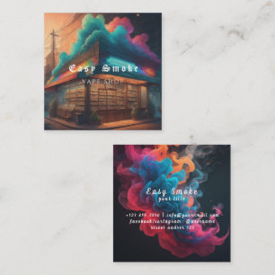 Carré Carte de visite de Corolful Smoke Vape Shop
