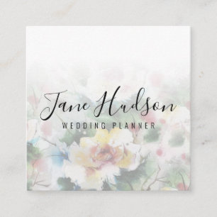 Carré Carte de visite éditable élégante simple minimalis