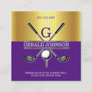 Carré Carte de visite élégante simple personnalisée avec