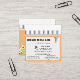 Carré Carte de visite Médicale pour ordonnance mémorable