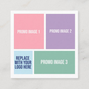 Carré Carte de visite personnalisable promotionnel