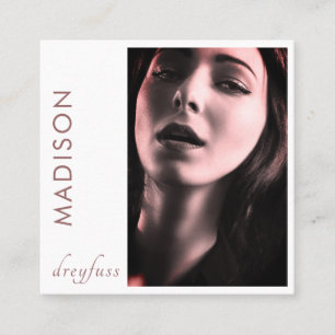 Carré Carte de visite photo professionnel minimaliste mo