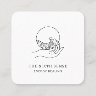 Carré Carte de visite spirituel Energie Heiler Reiki