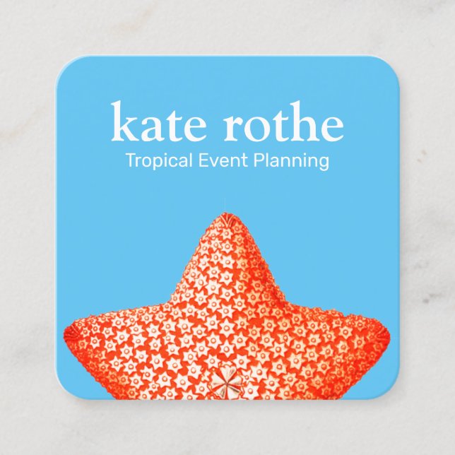 Carré Carte de visite Starfish (Devant)