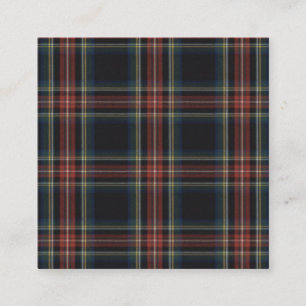 Carré Carte de visite Tartan