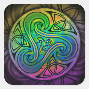 Carré Celtic Triskele Sticker