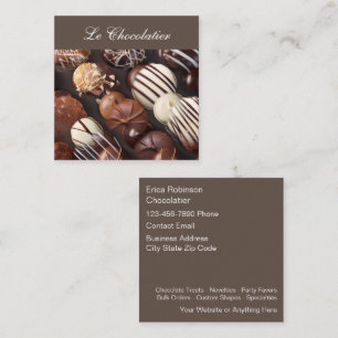 Carré Chocolatier Cadeaux Spécialités Carte de visite