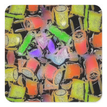 COTON REELS MOTIF STICKER