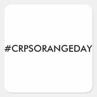 Carré Couleur Le Monde Orange™ #CRPSORANGEDAY Sticker