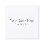 Créez votre  carte de visite carrée