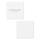 Créez votre  carte de visite carrée