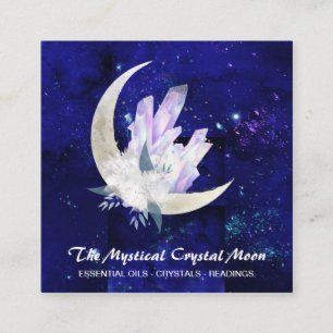 Carré *~* Cristaux de lune Carte de visite de bouquis fl