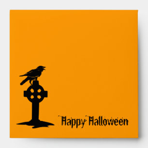 Carré Crow sur les enveloppes d'Halloween de Grav