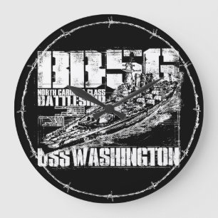 Carré de bataille Washington Horloge murale