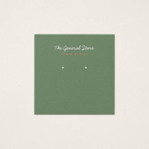 Carré de carte d'affichage à oreille verte