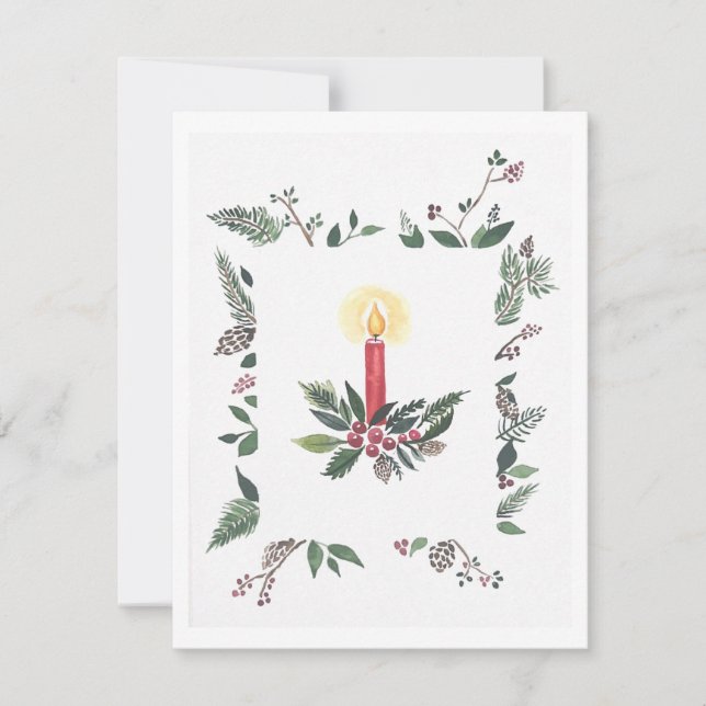 Carré de la couronne de la carte de Noël (Devant)