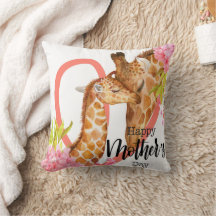 Carré de la fête des mères Coussin de polyester