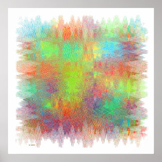 Carré de poster abstrait