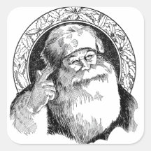 Carré du Père Noël STICKER