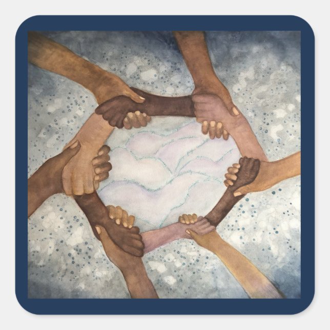 Carré Ensemble, Nous Sommes Un Sticker (Devant)