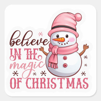Carré “Holiday Cheer Sticker Set – Santa, Snowman & Wint