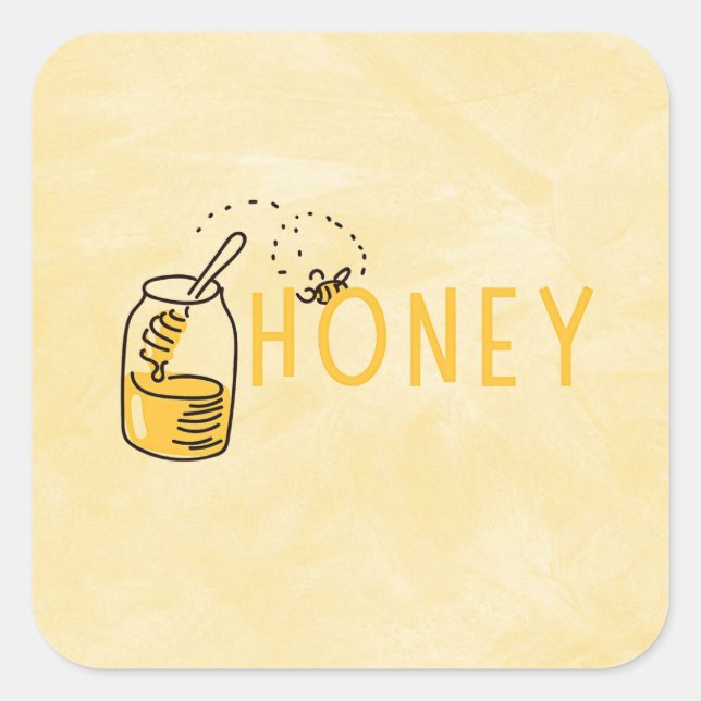 Carré Honey Sticker (Devant)