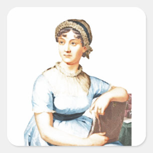 Carré I Love Jane Austen Sticker