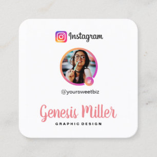Carré IG Carte de visite personnalisé