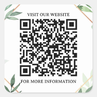 Carré intelligent : Sticker de code QR professionn