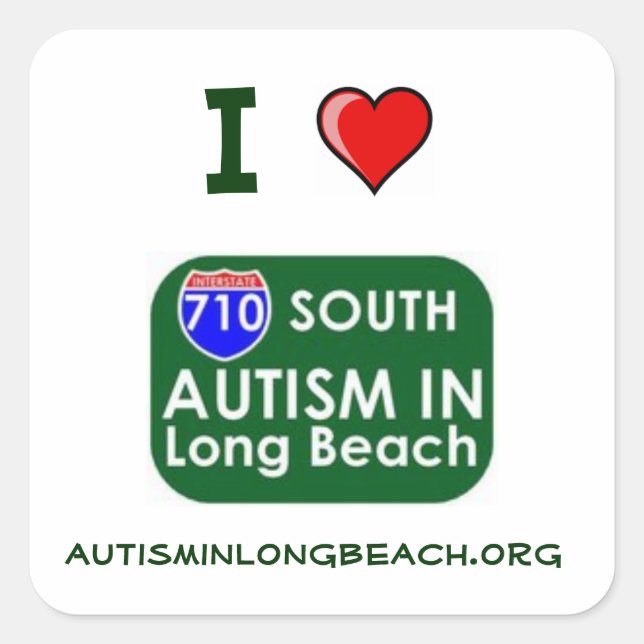 Carré J'adore Sticker AILB (Devant)