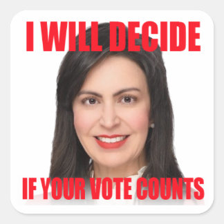 Carré Je Déciderai Si Votre Vote Compte Sticker