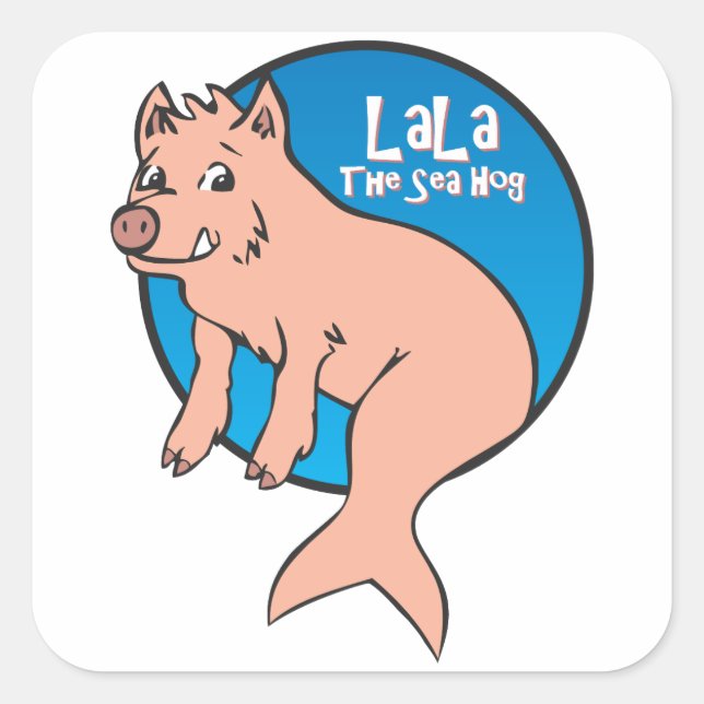 Carré LaLa : Le porc marin : Sticker (Devant)