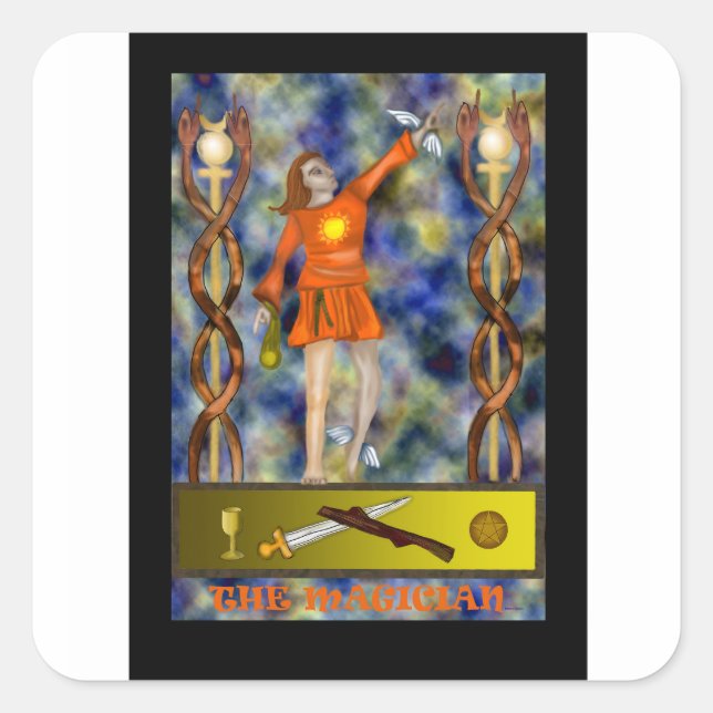 Carré Le Magicien - Sticker (Devant)