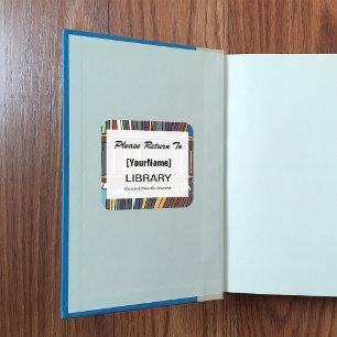 Carré Library Book Return sticker