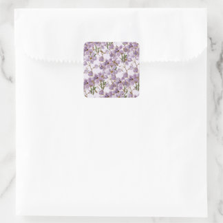 Carré Lilac Garden Floral Decor Sticker