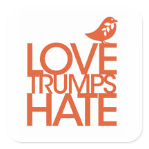 Love Trump Hate Sticker