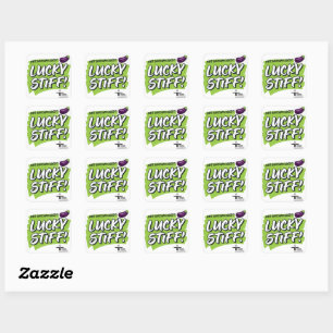Carré Lucky Stiff — Sticker — Vert