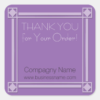 Carré Merci pour votre commande Corporate Sticker