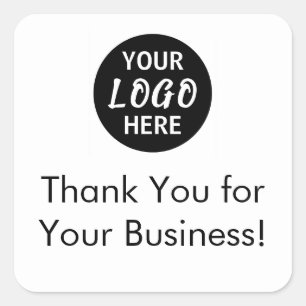 Carré Merci pour votre entreprise   Sticker de société