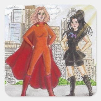 Carré Mighty Meaghan et Brave Breanne sticker