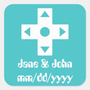 Carré Mode multijoueur dans Sticker Turquoise