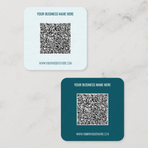Carré Modèle de carte de visite promotionnelle avec code